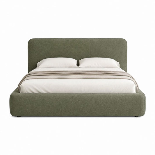 Polsterbett Doppelbett Olivgrün Polyester Rechteckig Liegefläche 180 x 200 cm